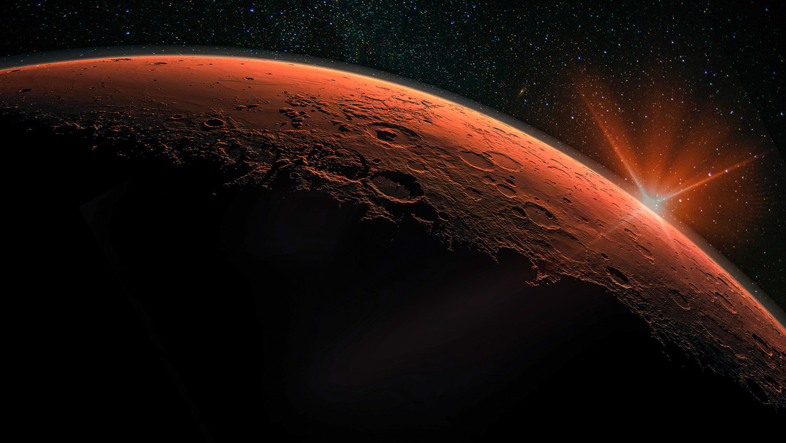 Difunden rara imagen nocturna de la superficie de Marte