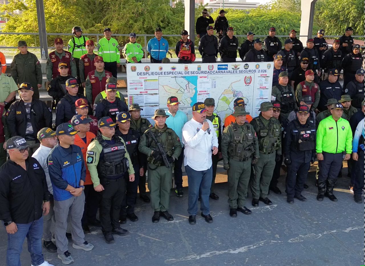 Con 9.800 funcionarios desplegados arranca operativo Carnavales Zulia 2026