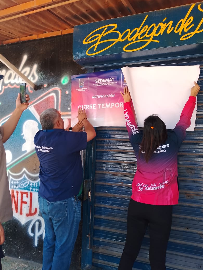 Alcaldía de Maracaibo procede al cierre temporal del expendio de licores «Pa’ Que el Papa»