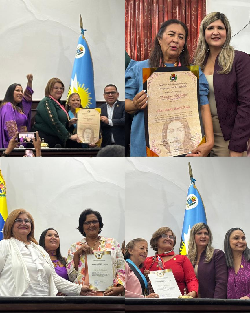 Primera dama del Zulia participa en acto conmemorativo por el Día de la Mujer y entrega de la Orden “Ana María Campos”