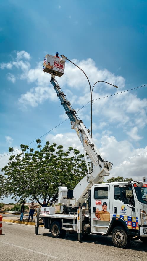 Conectividad al Sur del Lago: En un 50% avanza Plan de Iluminación en el Corredor vial Perijá de San Francisco