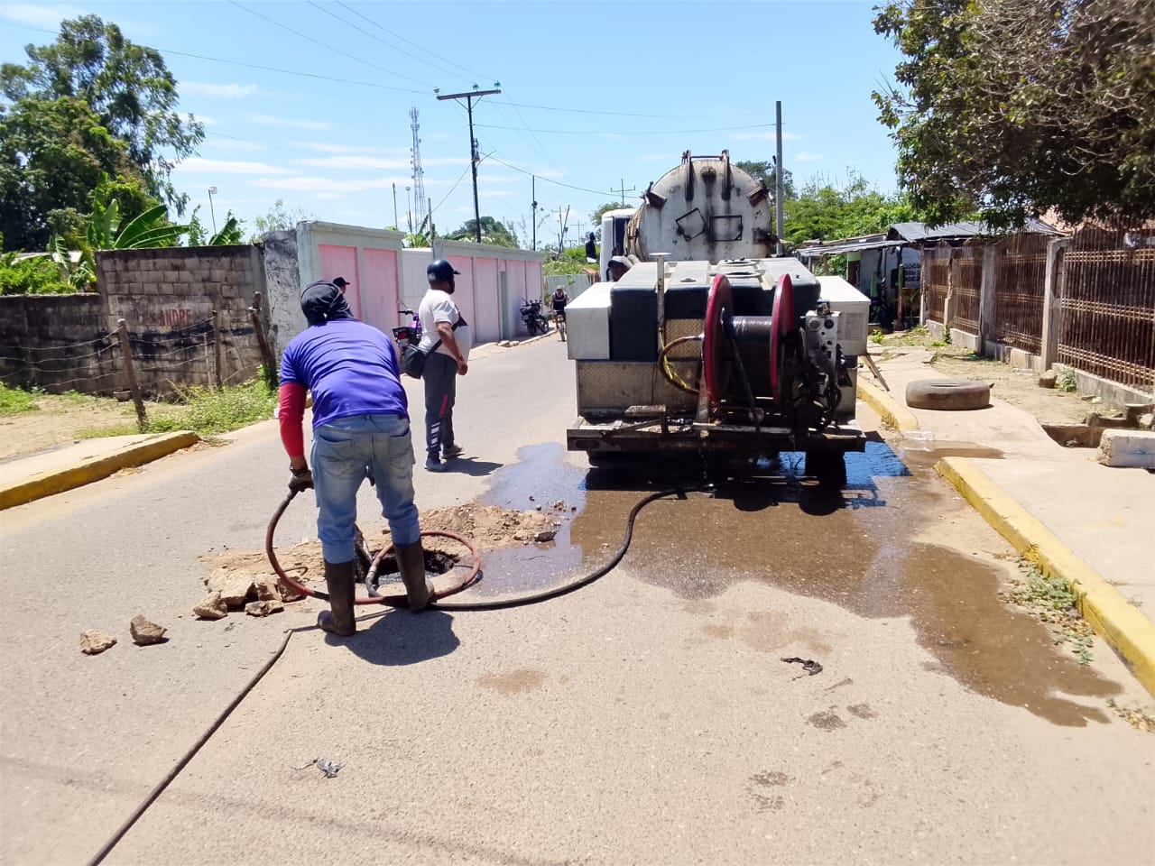 Plan de Atención a las Aguas Servidas avanza en Mara con trabajos en Carrasquero y San Rafael de El Moján