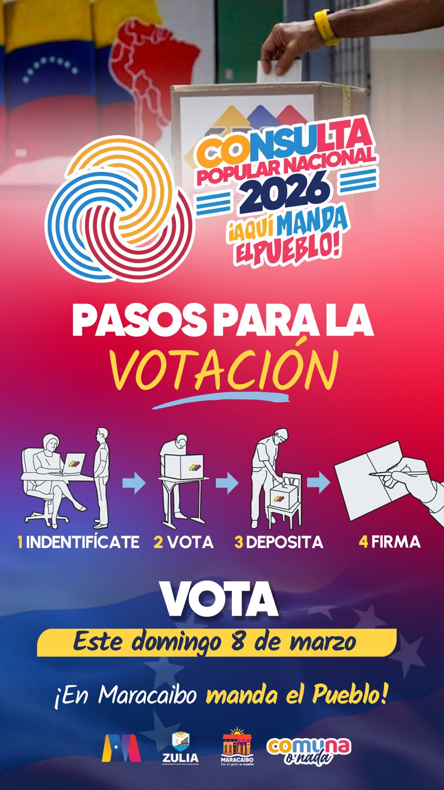 ¡Votar en la Consulta Popular Nacional 2026 es muy fácil!