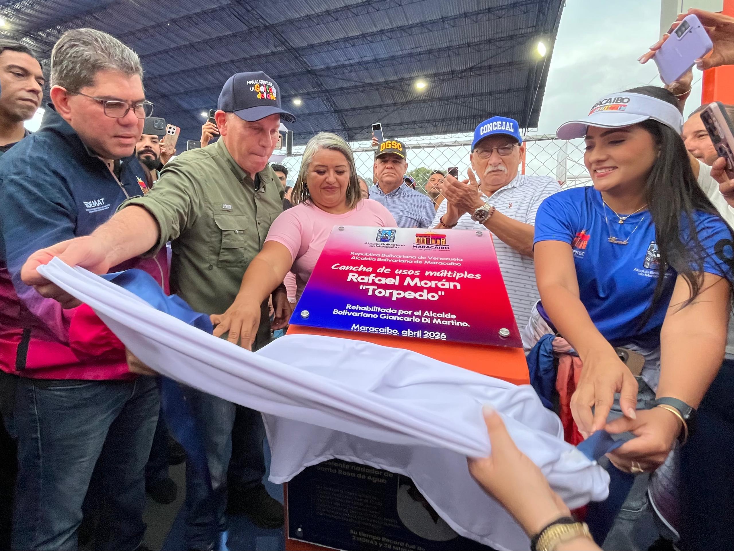 Rehabilitan cancha “Rafael ‘Torpedo’ Morán” en Santa Rosa