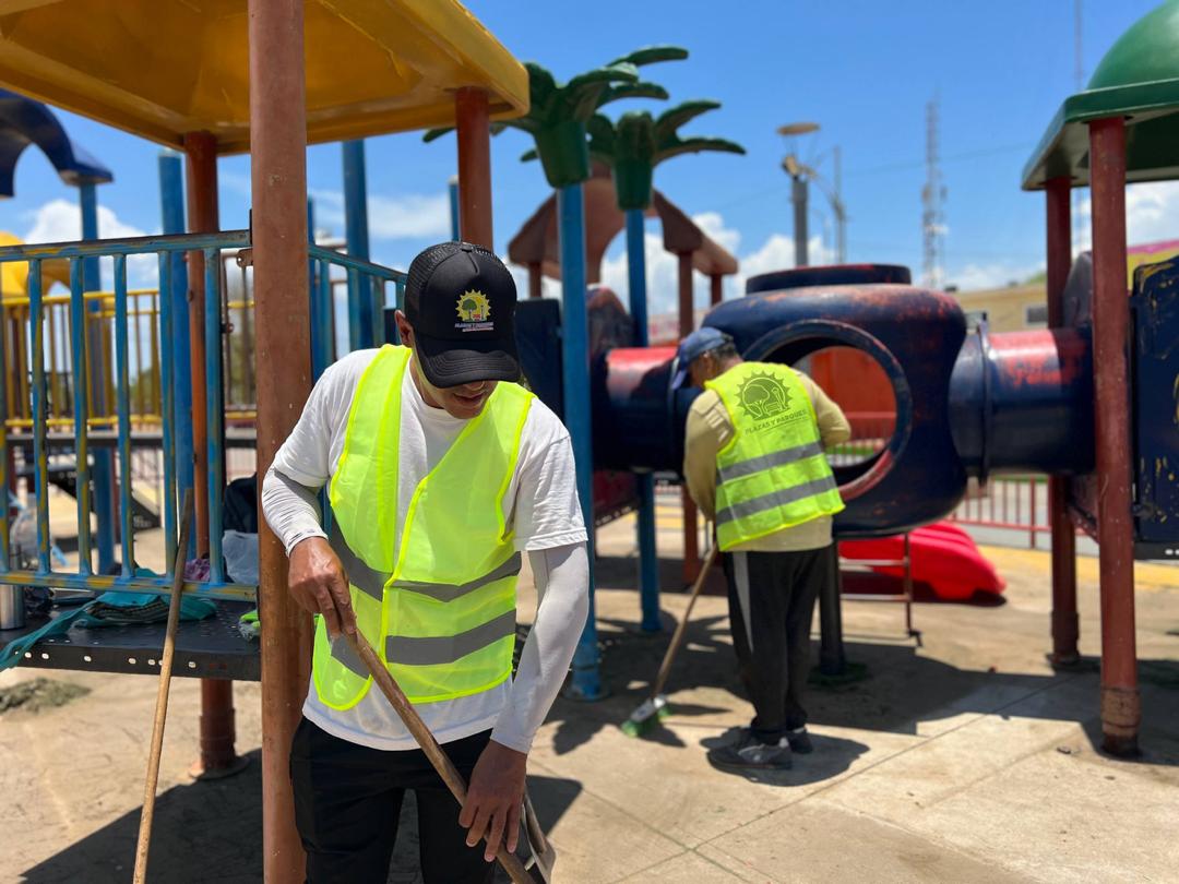 Inician rehabilitación del parque Niño Simón en el Bulevar Virgen de Coromoto