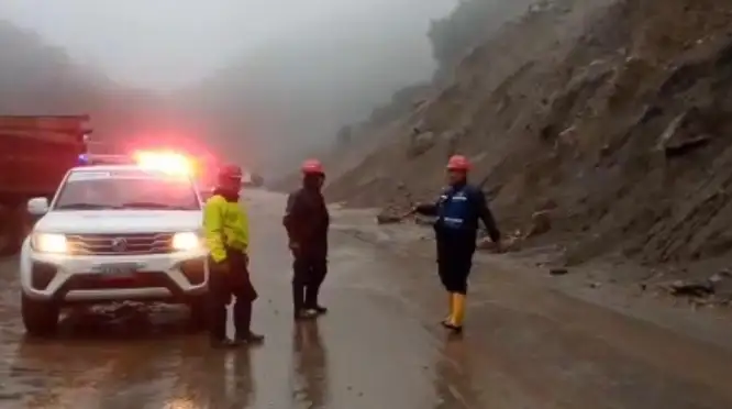 Restringen paso por lluvias en el eje del páramo merideño