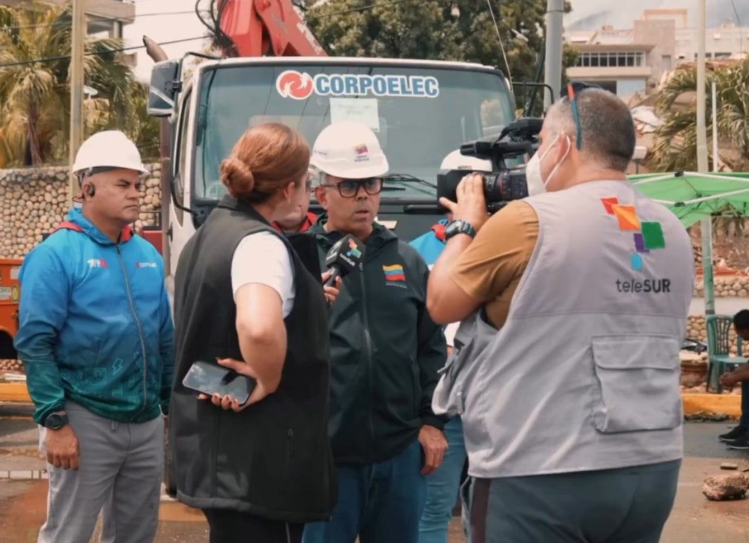 Restituido el 96% del servicio eléctrico en La Guaira tras labores de recuperación