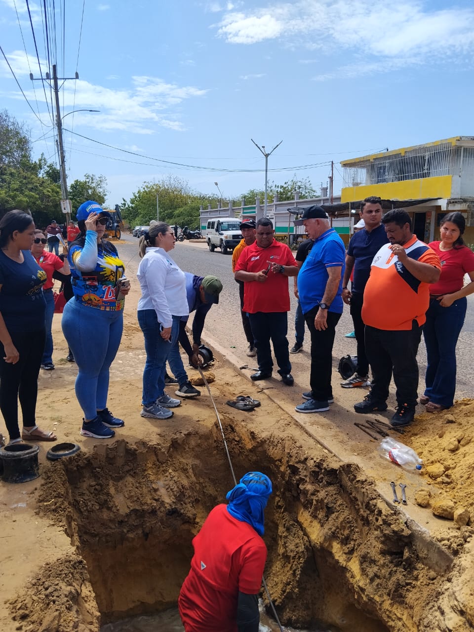 El Estado Mayor de Aguas y Servicios inspecciona red de distribución de agua en la parroquia San Rafael de Mara