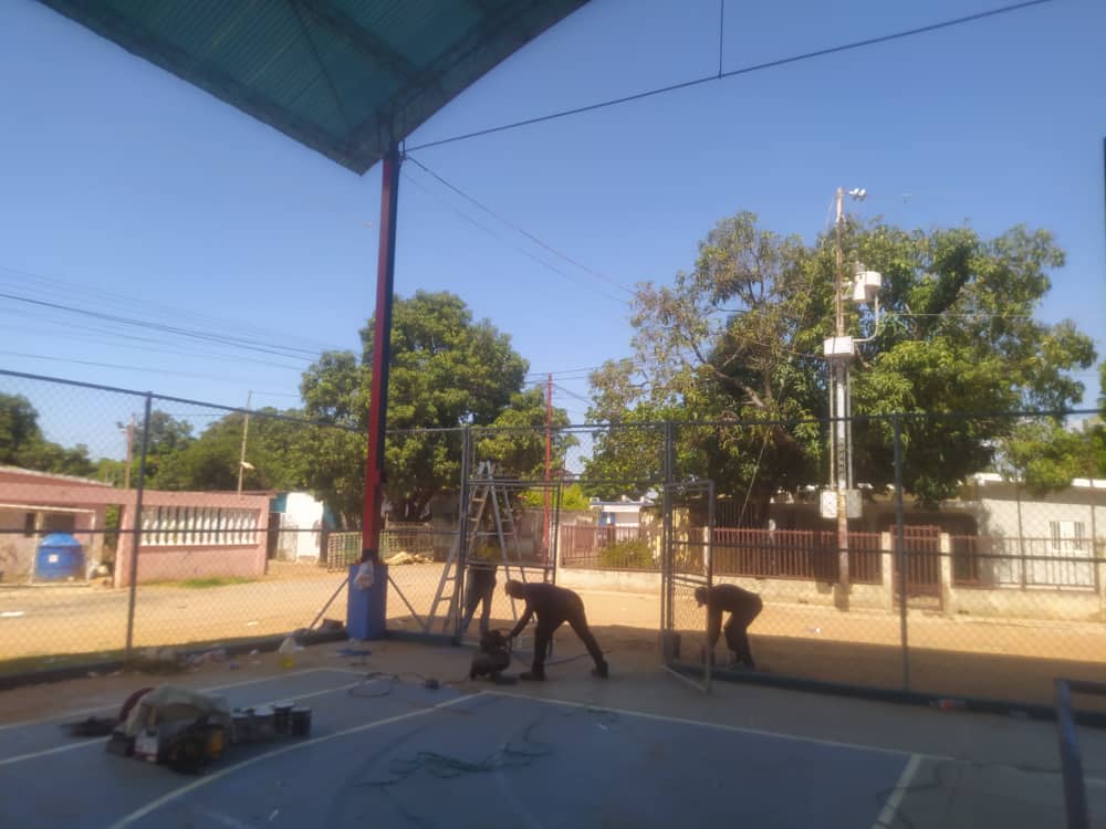 Alcaldía de Maracaibo avanza en el rescate de otras tres canchas deportivas de usos múltiples