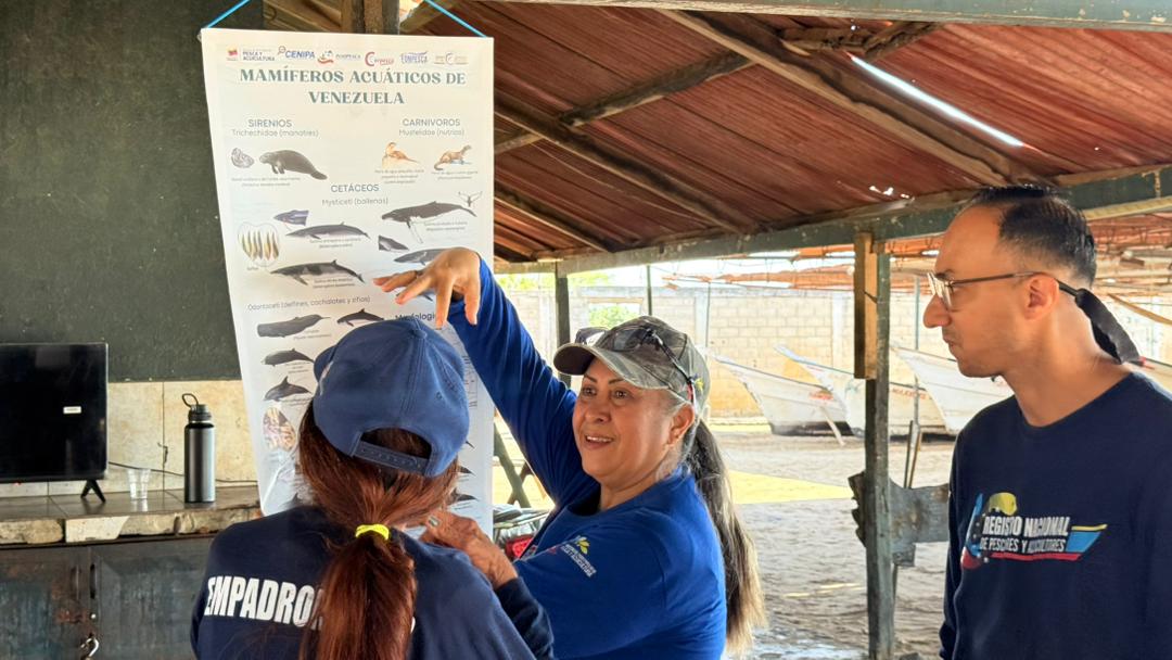 Pescadores del estado Zulia reciben capacitación sobre avistamientos de mamíferos marinos